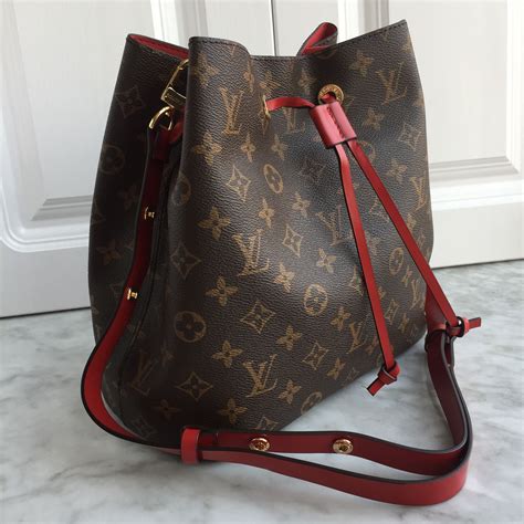 lv neonoe red|louis vuitton neonoe monogram.